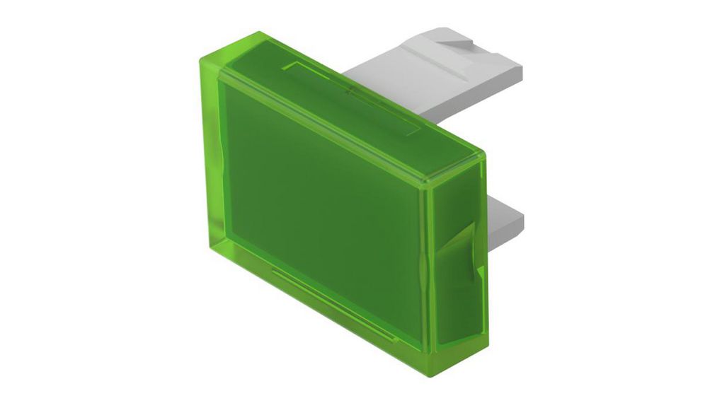 Eao Switch Lens Rectangular Green Transparent Plastic Eao