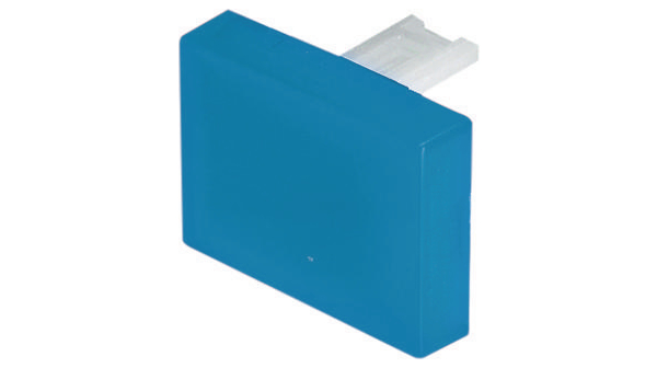 Eao Switch Lens Rectangular Blue Translucent Plastic