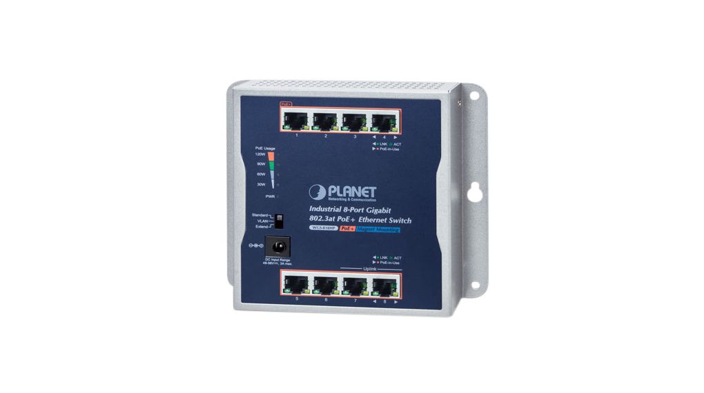 Wgs Hp Planet Poe Switch Unmanaged Gbps W Rj Ports