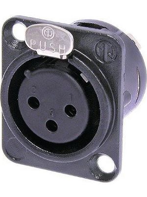 Nc Fd L Bag Neutrik Xlr Panel Mount Female Receptacle Socket