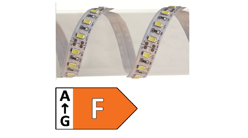 FP4W01B250 Sloan LED Strip, Cool White, 12V, 4.2A, 54W, 2.5m, FP4