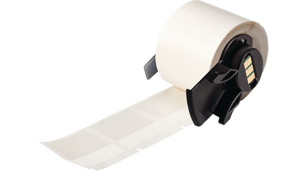 M6132417 Brady Self Laminating Label Roll, Vinyl, 38.1 x 38.1mm, 250pcs, White Distrelec
