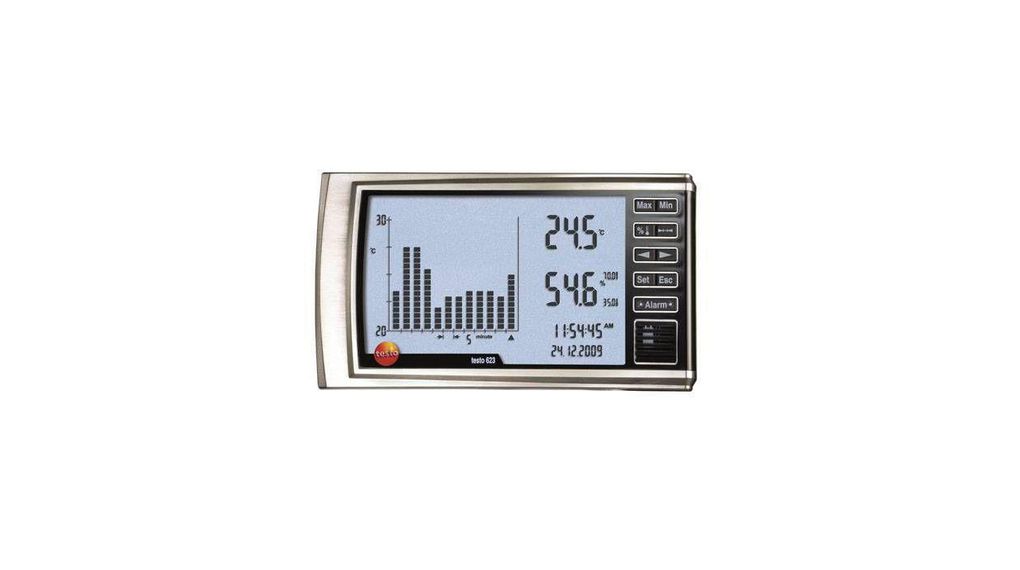 Thermo-hygrometer met alarm, 0 ... 100%, -10 ... 60°C