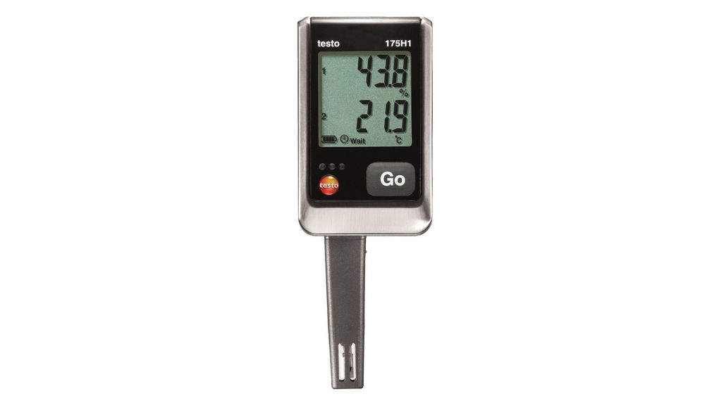 Temperature and humidity data logger, 2 Channels, SD Card / USB, 1000000 Measurements