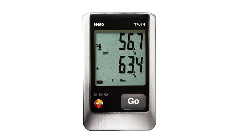 Testo 176 T4 - Datenlogger für Temperatur, 4 Kanäle, SD-Karte / USB, 2000000 Messungen