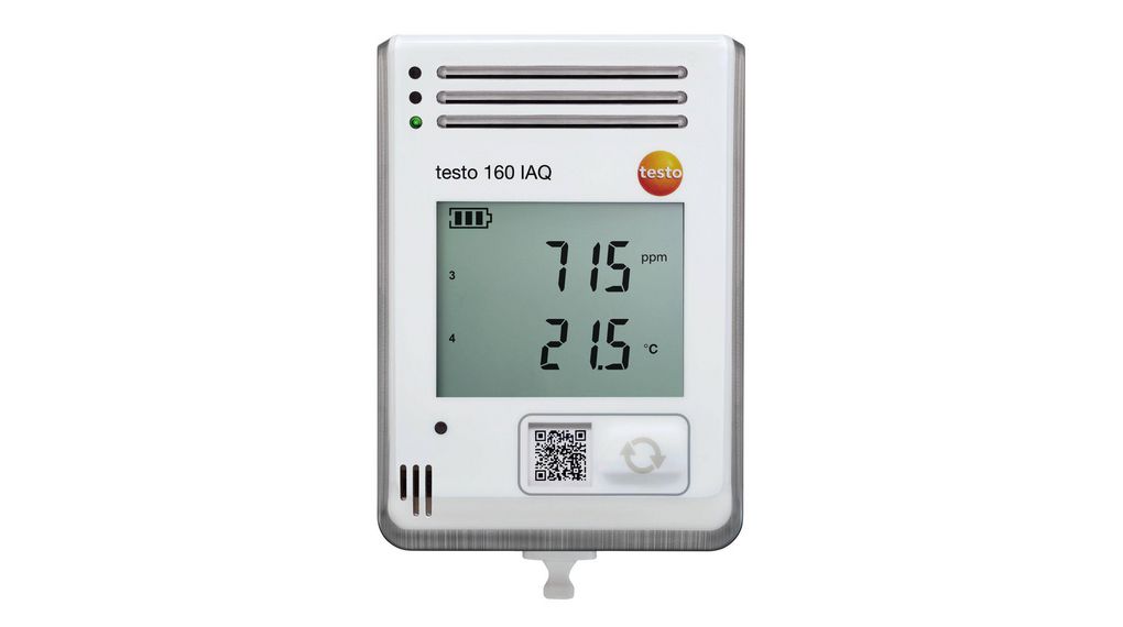 WiFi Data Logger with Integrated Sensors for Temperature / CO2 and Atmospheric Pressure, 1 Channels, Wi-Fi, 32000 Measurements