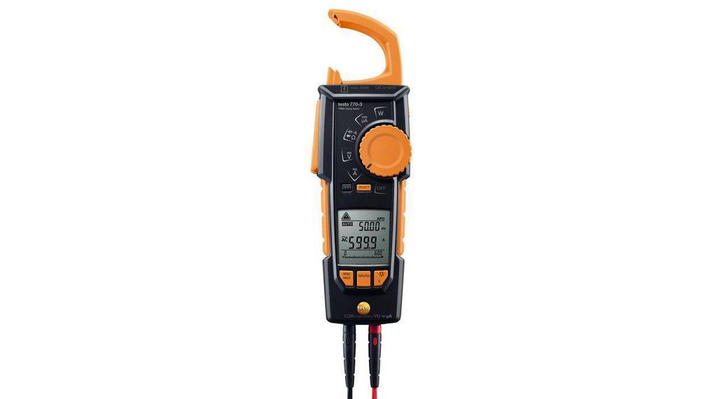 Current Clamp Meter, TRMS, 60MOhm, 10kHz, 600A