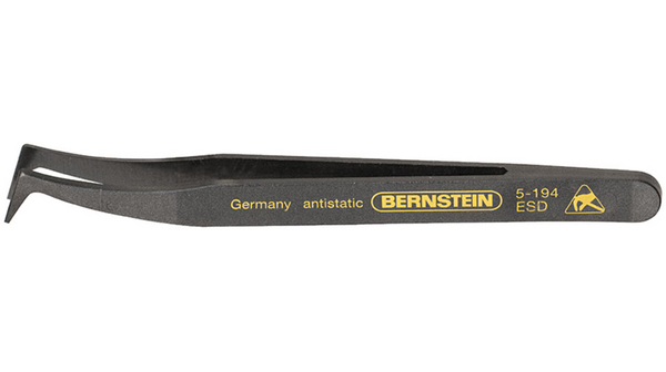 Tweezers ESD Plastic Bent / Pointed 120mm