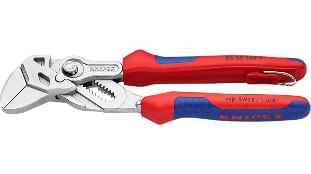 Water Pump Pliers, Extra Narrow Jaw, Push Button, 35mm, 180mm