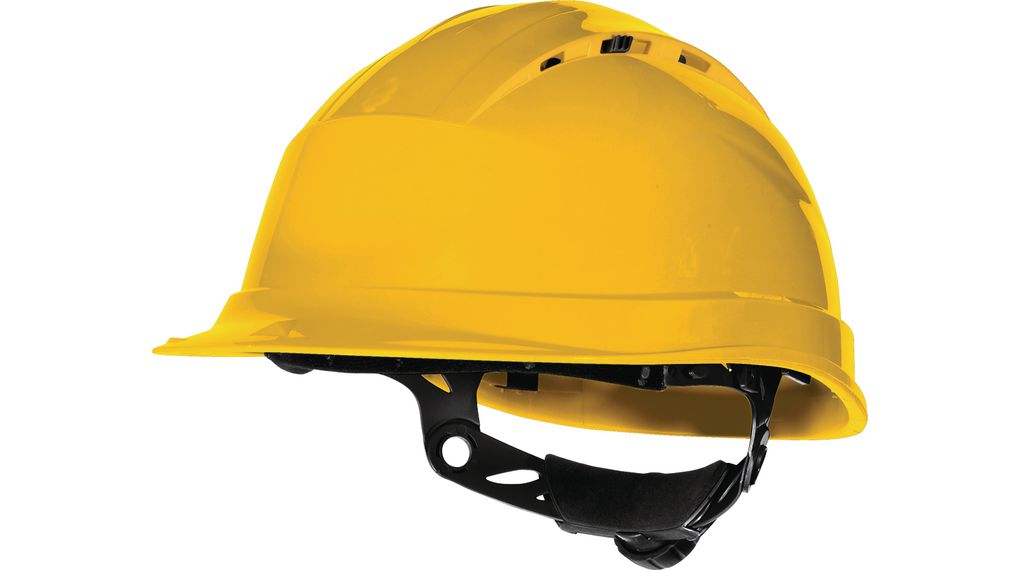 Vented Safety Helmet EN 397:2012 High Density Polypropylene Yellow