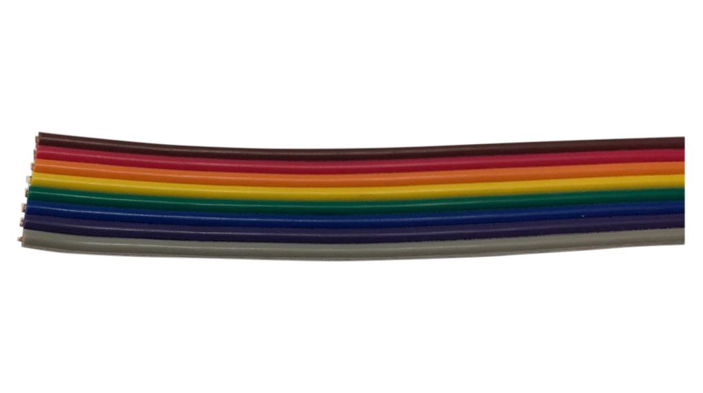 Câble en nappe, PVC 20x 0.5mm² Non blindé 30m