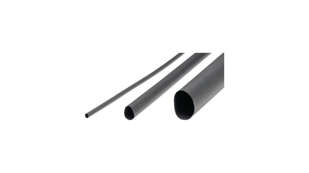 Heat-Shrink Tubing Polyolefin, 1.5 ... 3.5mm, Black, 1.2m