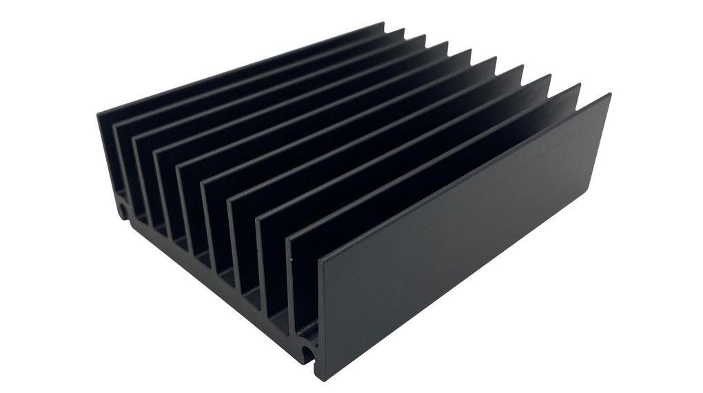 Refroidisseur Noir anodisé 1.7W/°C 100x80x30mm