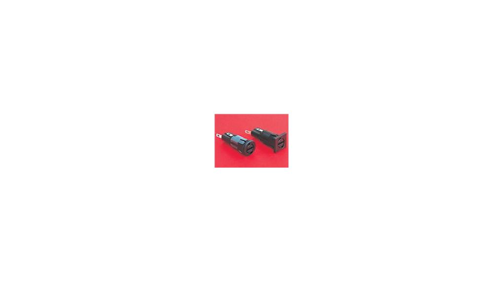 Fuse Holder 5 x 20mm SNAP FIT PANEL 2.0-3.0mm, Pack of 5 pieces
