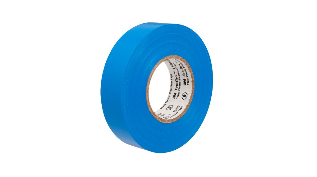 Elektrische tape van Temflex 1500 PVC 15mm x 10m Blauw