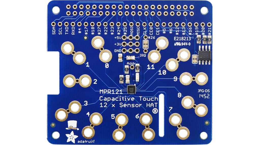 Capacitive Touch HAT for Raspberry Pi MPR121