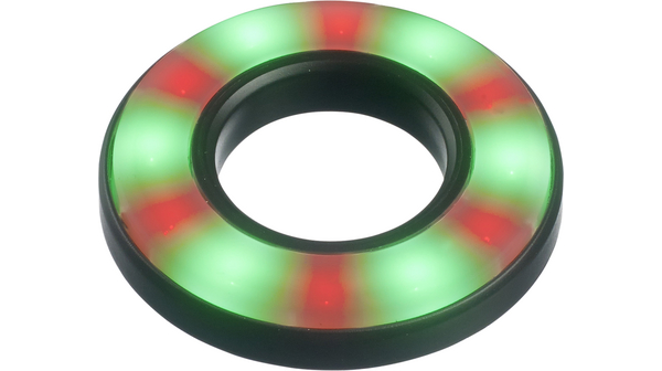 Anello indicatore LED, Verde/Rosso, 24V