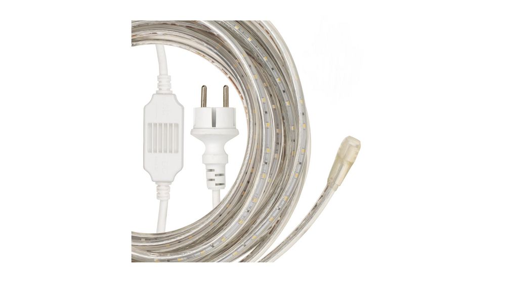 Corde LED avec câble d'alimentation, 5m 250W 380lm 4000K IP 65
