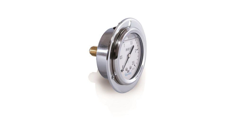 Bourdon G 1/4 Analogue Pressure Gauge 6bar Back Entry, MIT3-B22.B20, 0bar min.