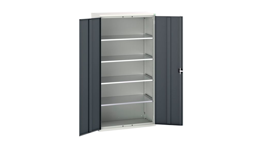 Shelf Cupboard with 4 Shelves, 75kg, 550m x 1.05m x 2m