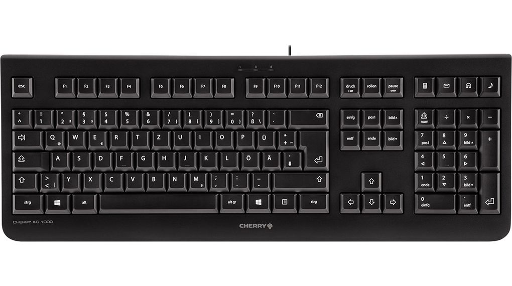 Tastatur, KC1000, UK-Englisch, QWERTY, USB, Kabel