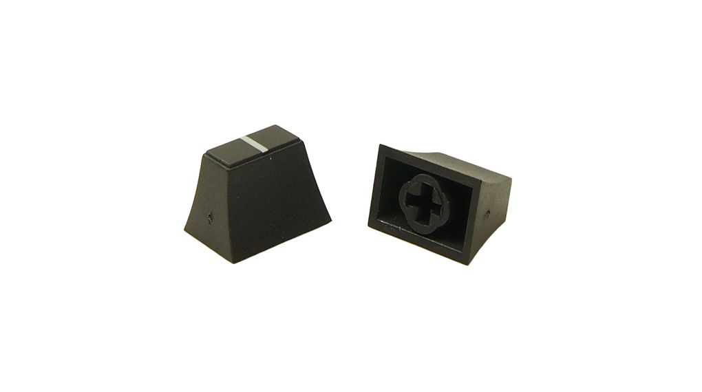 CP33043 | Cliff Slider Knob Conical Black ABS | Distrelec Sweden