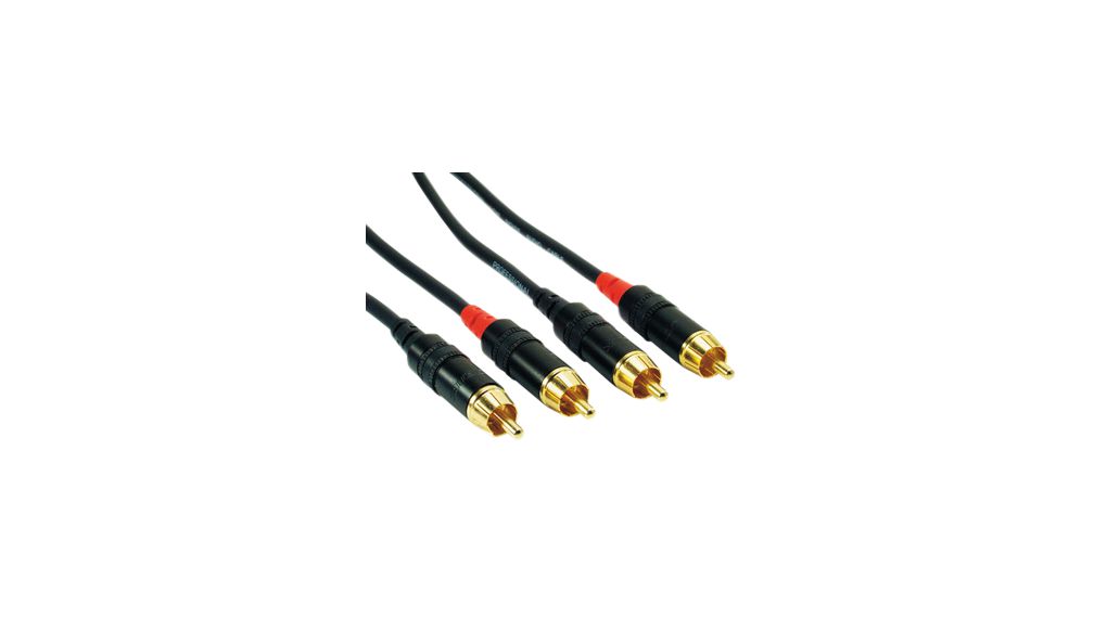 Câble audio, Stéréo, 2x Fiche RCA - 2 fiches RCA, 15m