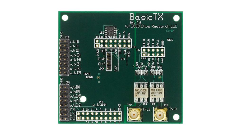 BasicTX-lähetinkehityskortti N210-ohjelmistoradiolle, 1 ... 250 MHz