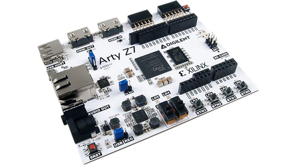 Zynq FPGA board with Arduino Shield Connector CAN / Ethernet / I²C / SPI / UART / USB / MicroSD / HDMI