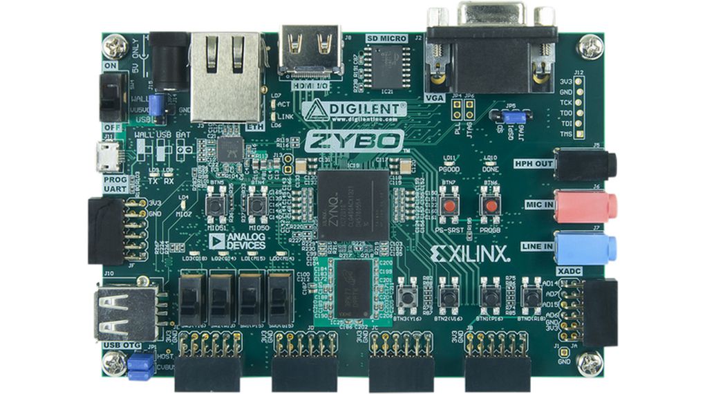 FPGA-Board Ethernet/I²C/SPI/UART/USB