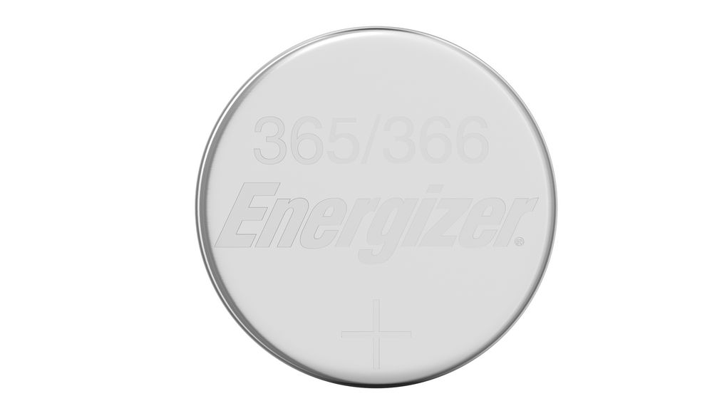 Button Cell Battery, Silver Oxide, 365, 30mAh, 1.55V