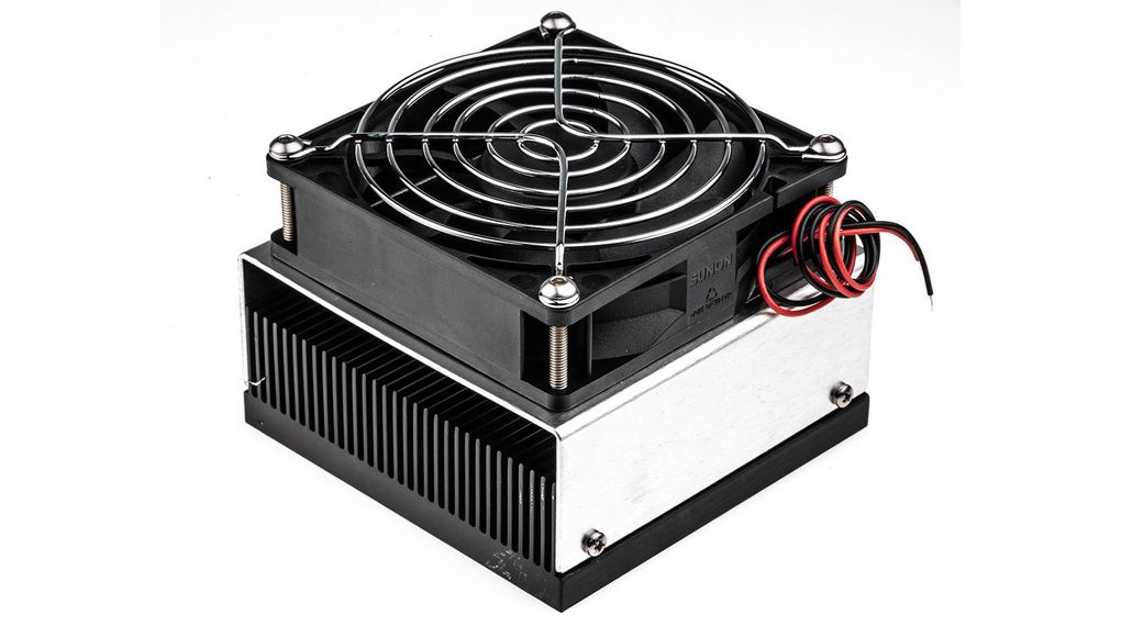 Thermo Electric Devices Heatsink, Universal Rectangular Alu, 0.16K/W, 100 x 101.6 x 77mm 100x77mm