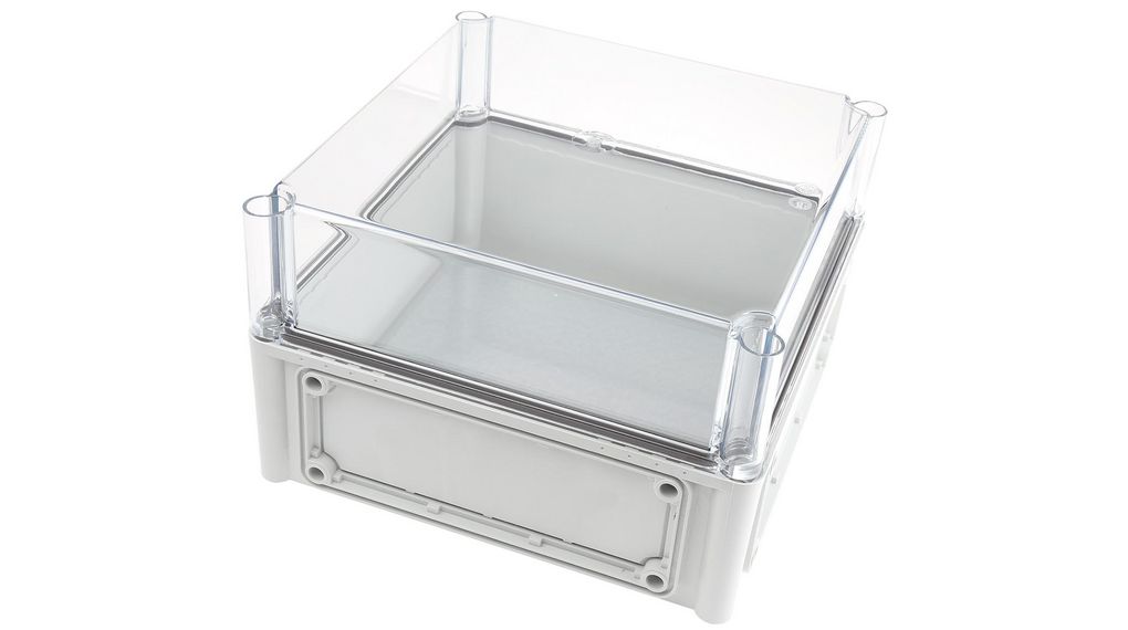 Plastic Enclosure 280x180x280mm Grey Polycarbonate IP66