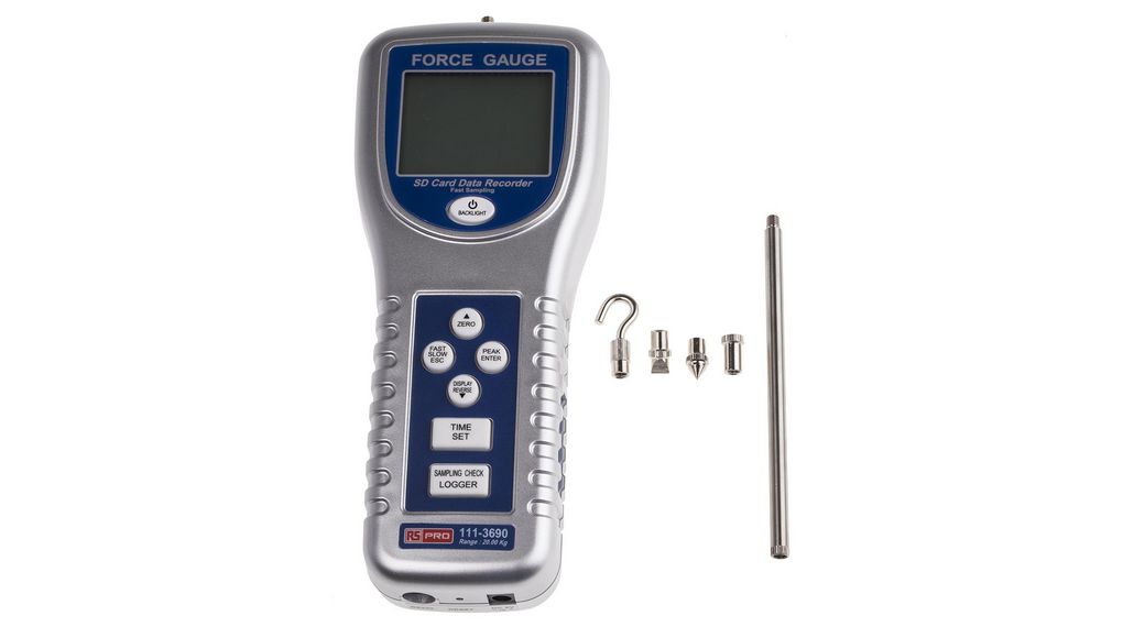 Force Gauge RS232, USB, Range: 196N