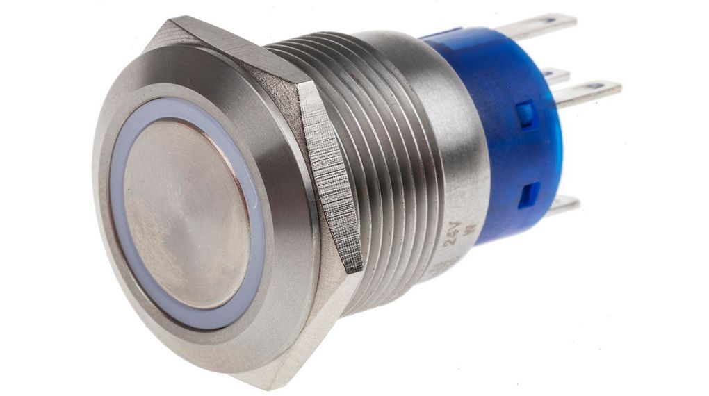 1113780 | RS PRO Illuminated Push Button Switch, Momentary, Panel Mount ...