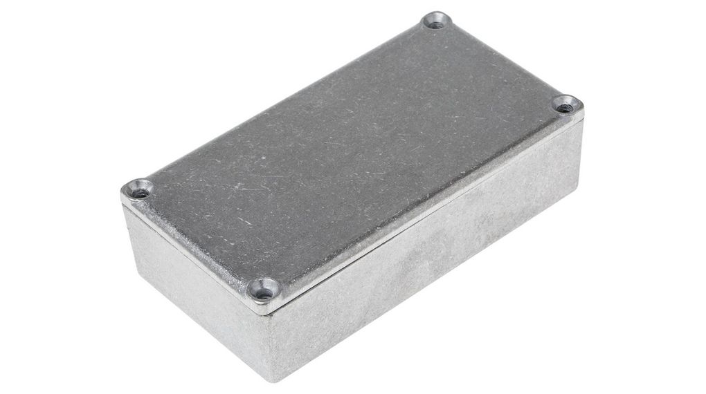 Silver Die Cast Aluminium Enclosure, Silver Lid, 111 x 60 x 30mm 111x60x30mm Die Cast Aluminium Silver IP54