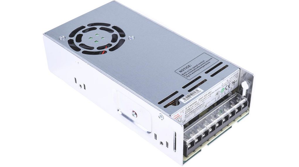 Switching Power Supply, 48V dc, 6.7A, 300W, 1 Output, 120 → 370 V dc, 90 → 264 V ac Input Voltage
