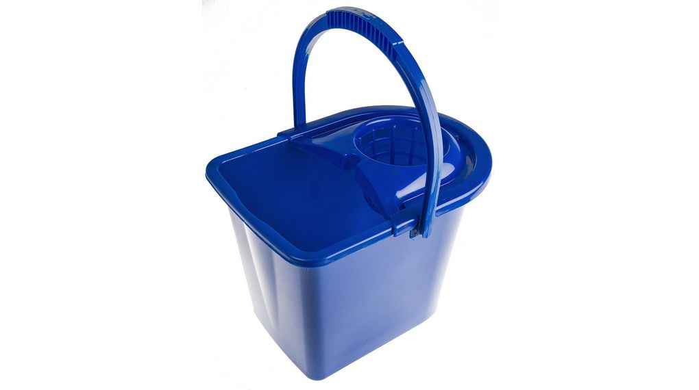 12L Plastic Blue Mop Bucket With Handle