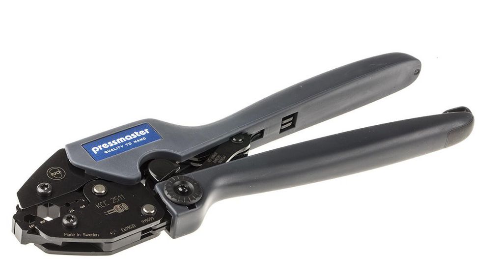 Pressmaster KCC 2511 Hand Ratcheting Crimp Tool for Coaxial Connectors