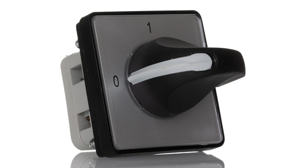 SP 2 Position 90° Rotary Cam Switch, 500V ac, 12A, Knob Actuator