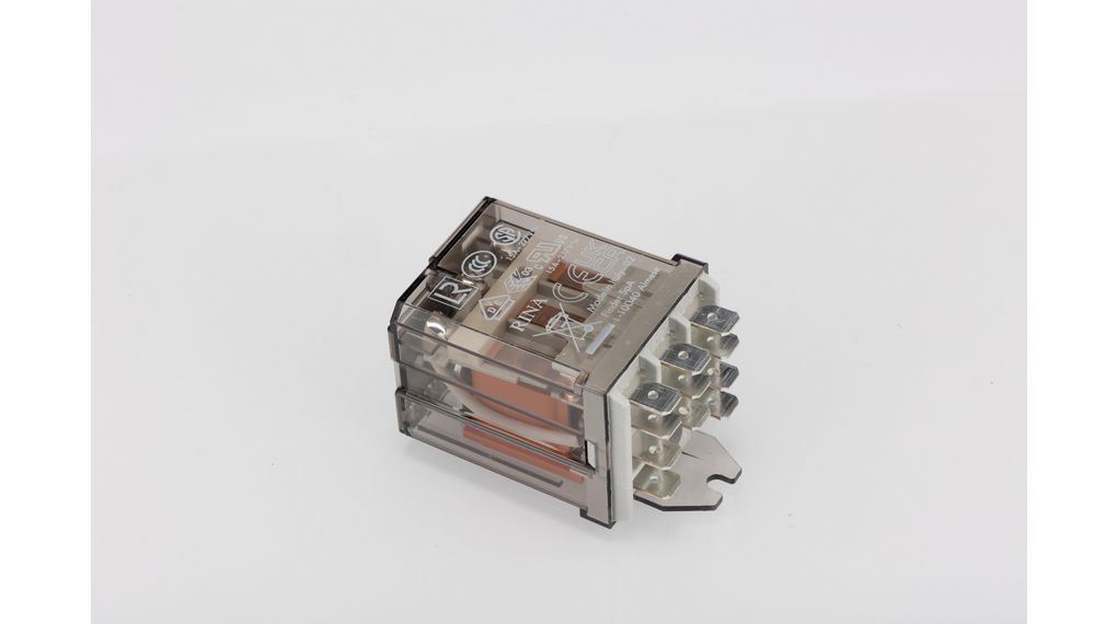 Finder Flange Mount Power Relay, 230V dc Coil, 16A Switching Current, DPDT