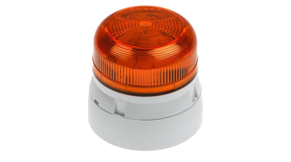 QBS-0054 | Klaxon Flashguard QBS Series Amber Flashing Beacon, 12 V dc ...