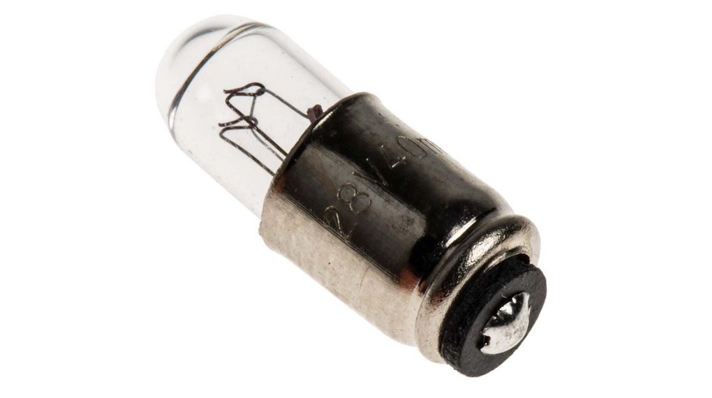 Midget Groove Indicator Light, Clear, 28 V, 40 mA, 10000h