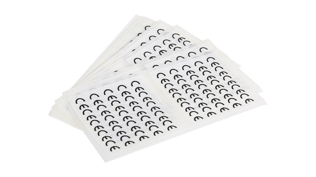 Adhesive Pre-Printed Adhesive Label-CE-. Quantity: 500