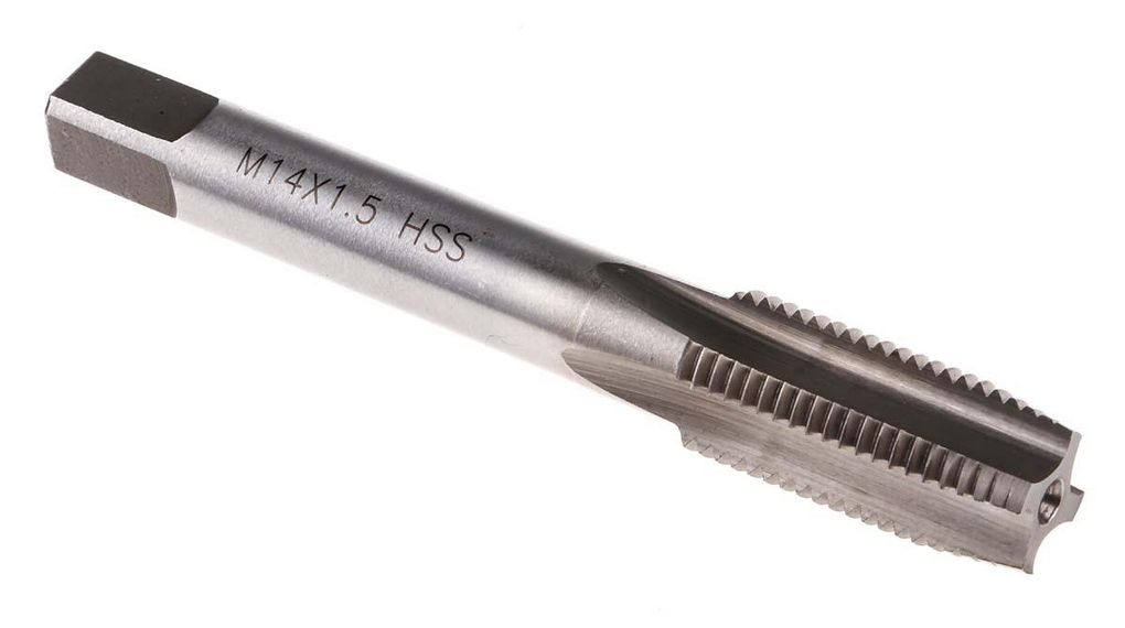 Threading Tap HSS 1-Piece 1.5mm Pitch Metric Fine Standard M14 Thread