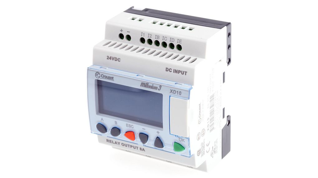 88974141 | Crouzet Millenium 3 Series Logic Module, Relay Output, 6 ...