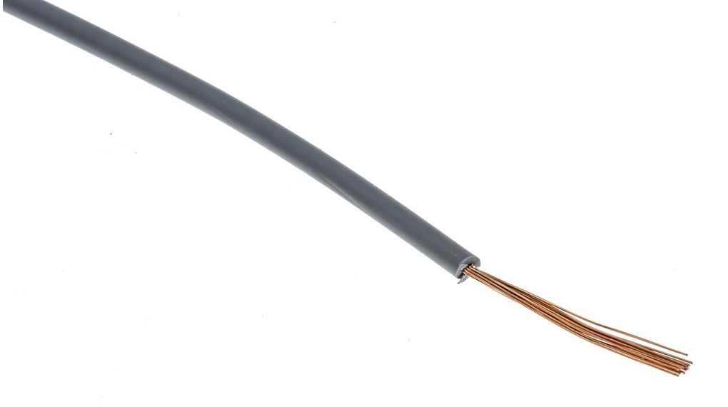 Lapp ÖLFLEX® H05Z-K 90° Series Grey 0.75 mm² Hook Up Wire, 18 AWG, 100m, 4725062