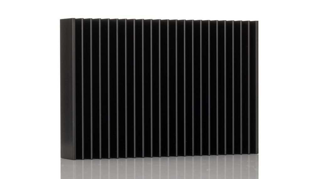 Heatsink, Universal Rectangular Alu, 0.54°C/W, 100 x 150 x 25mm, PCB Mount 100x15x25mm