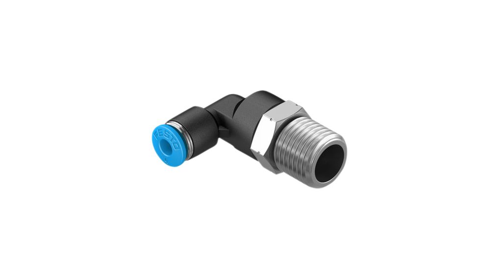 Verschraubung, Druckluft, Messing, 49.7mm, R1/4", Gewindestift, Packung à 10 Stück