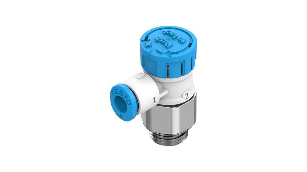 One-Way Exaust Control Valve, G1/8" / QS-4, 20kPa ... 1MPa, 150L/min